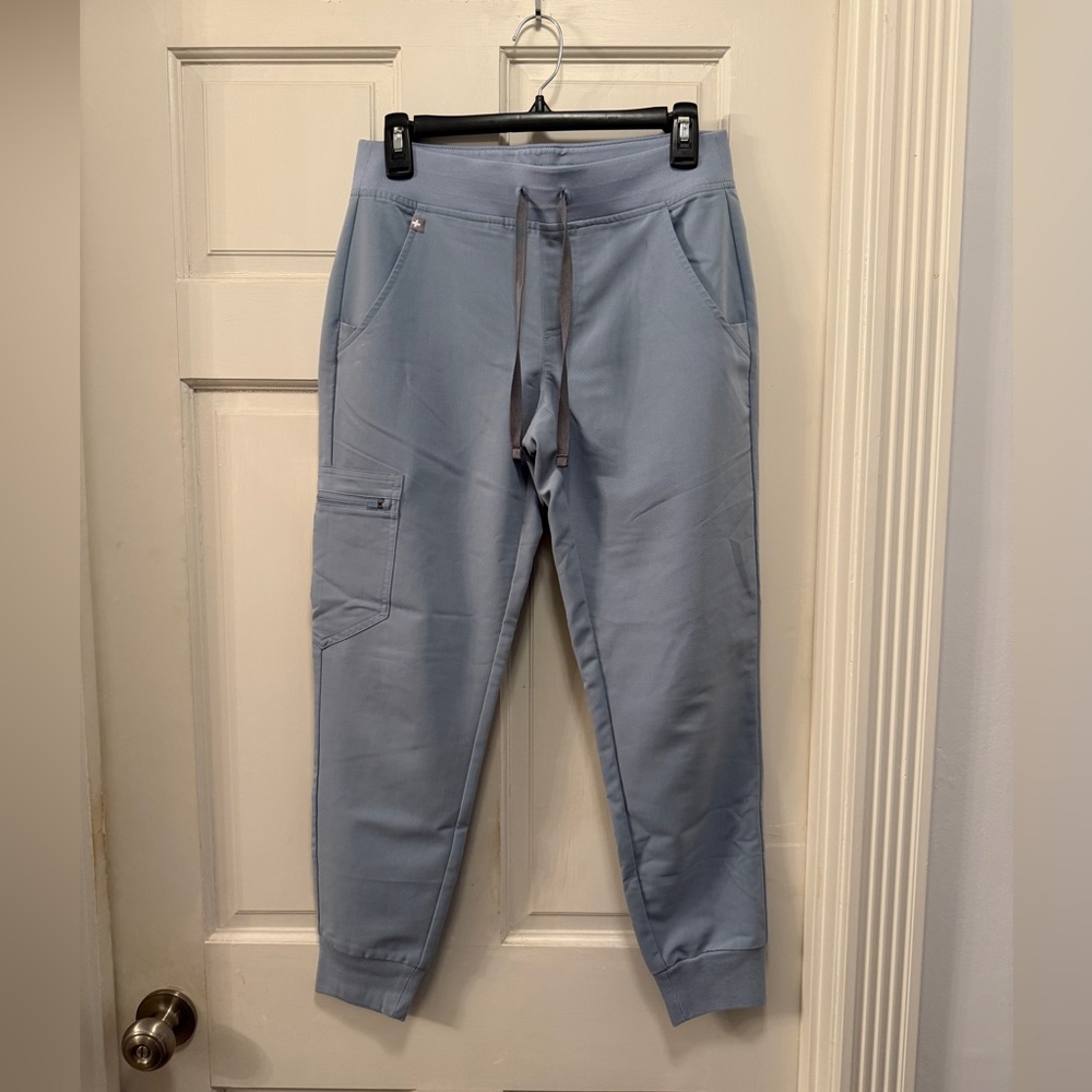 Figs Dusty Blue Jogger Scrub Pants